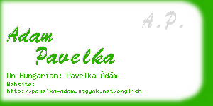 adam pavelka business card
